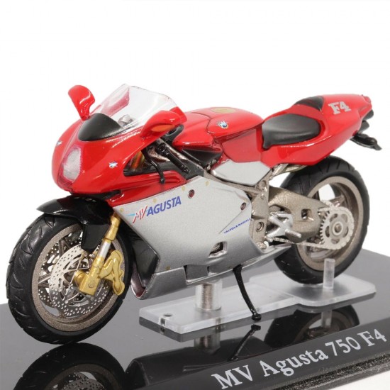 Machetă moto Magazine Models [1:24] - MV Agusta 750 F4 - Silver/Red